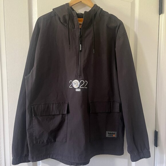 Timberland & KITH Hooded Utility Anorak Jacket Windbreaker Pullover Unisex Sz M - Picture 1 of 7